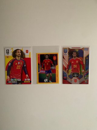 3 Cromos Futbol Marc Cucurella España