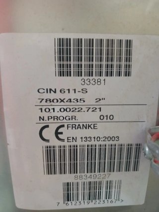 Fregadero Franke de aluminio