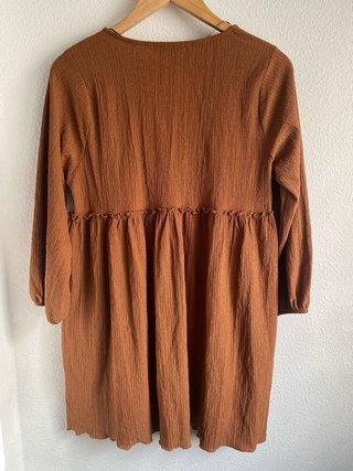 Vestido marrón Pull&Bear talla M