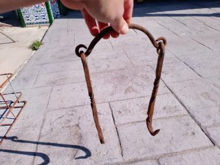 Cremallo o llar de hierro forjado S. XIX