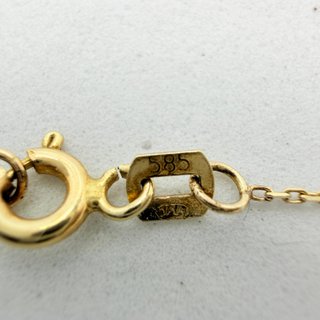 Cadena Infinito Oro 14k circonitas, 1.85g, 43.5cm.
