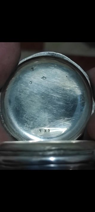 Reloj de bolsillo plata 47,5mm antiguo