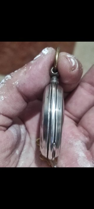 Reloj de bolsillo plata 47,5mm antiguo