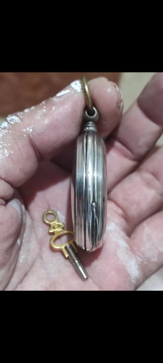Reloj de bolsillo plata 47,5mm antiguo