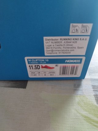 Zapatillas Hoka Running Rojas Talla 46
