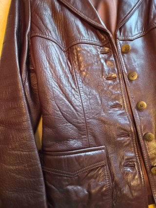 Chaqueta de piel auténtica