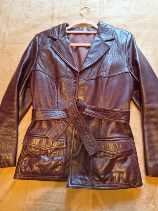 Chaqueta de piel auténtica