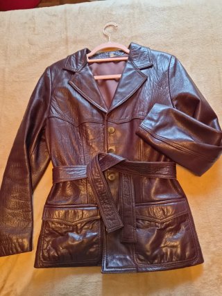 Chaqueta de piel auténtica