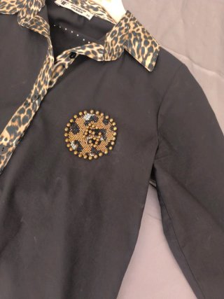 Camisa Turca con brillos y estampado