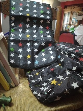 Bolsa de bebé con estrellas con cambiador a juego
