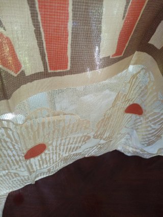 Tovaglia rotonda vintage con pois rossi