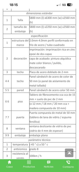 Casa movil expandible metalica,