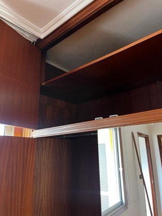 Armario empotrado madera y espejo