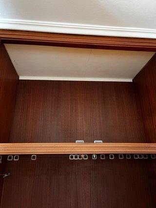 Armario empotrado madera y espejo