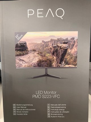 Monitor PEAQ Plata y Negro