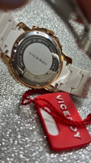 Reloj Viceroy Blanco y Dorado