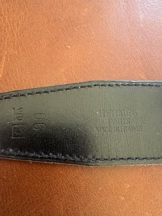 Cinturón Hermès H reversible 100 cm marrón/negro