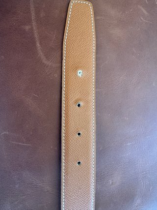 Cinturón Hermès H reversible 100 cm marrón/negro