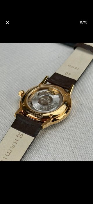 Hamilton Intra-Matic Reloj Automático Marrón/Dorad
