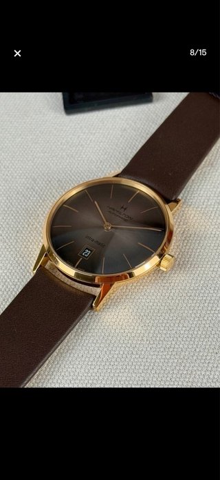 Hamilton Intra-Matic Reloj Automático Marrón/Dorad