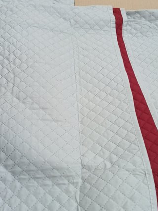Funda sofá acolchada bicolor 3 plazas