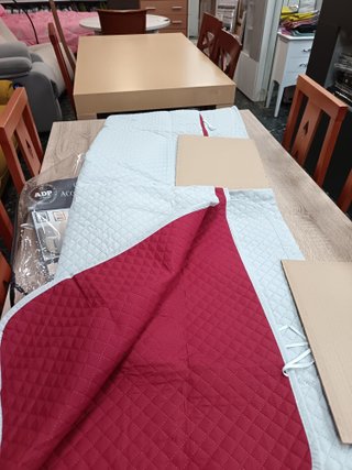 Funda sofá acolchada bicolor 3 plazas
