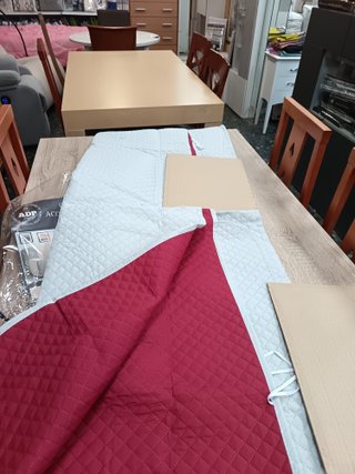 Funda sofá acolchada bicolor 3 plazas