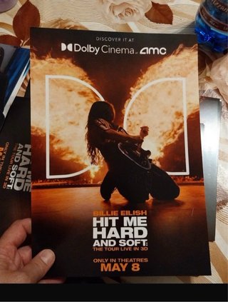 Poster Billie Eilish Hit Me Hard and Soft 3D