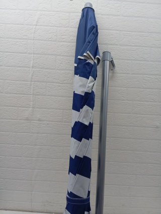 Sombrilla Playa Grande Aktive Ø200cm Azul/Blanco