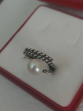 Anillo plata925m y Perla Cultivada