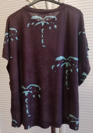Camiseta mujer PARFOIS Talla M Palmeras