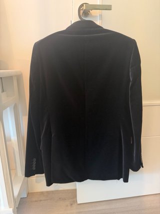 Chaqueta de terciopelo negra