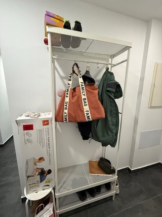 Perchero y Zapatero Ikea Blanco