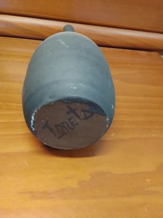 Jarrón Vintage Cónico Cerámica