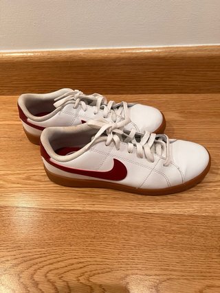 Zapatillas Nike Piel Blancas y Rojas