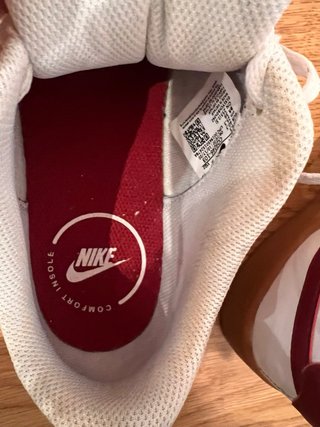 Zapatillas Nike Piel Blancas y Rojas