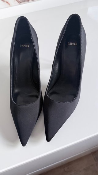 Zapatos de Salón Mango Negros Talla 38
