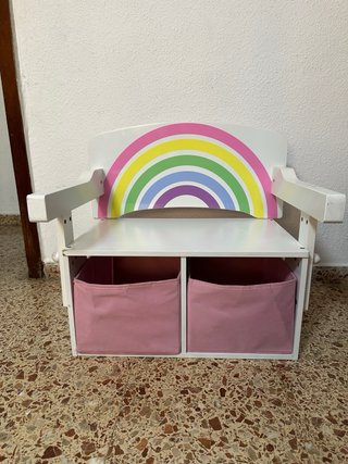Banco/escritorio infantil 2 en 1