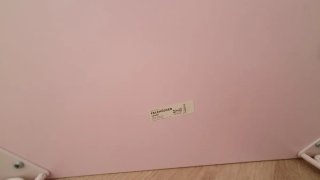 Escritorio rosa patas metálicas