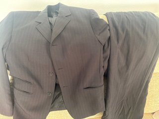 Traje de boda rayas negro/gris
