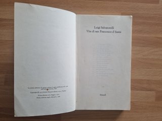 libro Vita di San Francesco di Luigi Salvatorelli