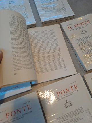 Lotto 11 riviste "Il Ponte" - Annata Completa 1962