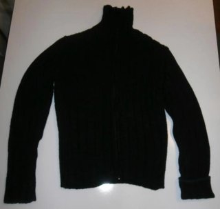 Cárdigan Zara Negro Cremallera Cuello Alto