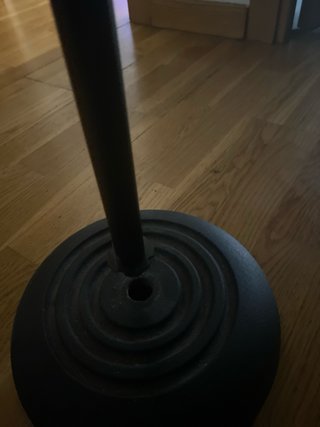 Soporte de micrófono negro