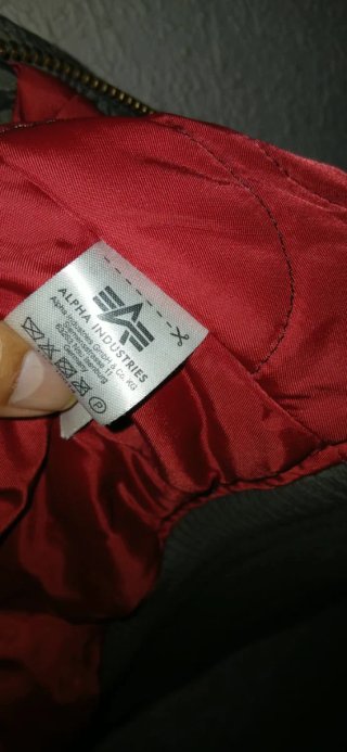 Chaqueta Alpha Industries Verde y Beige
