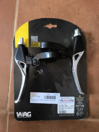 Manetas Freno Aluminio WAG Plata