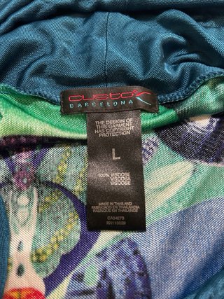 Camiseta Custo Talla L Estampado Abstracto
