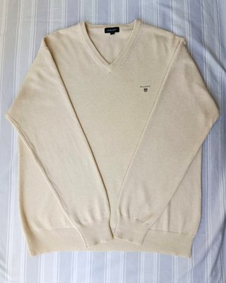 Jersey Gant Beige Cuello V Talla L