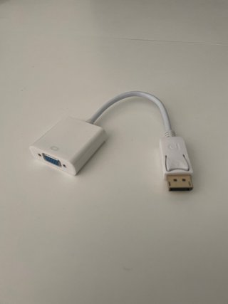 Adaptador VGA a DisplayPort Blanco