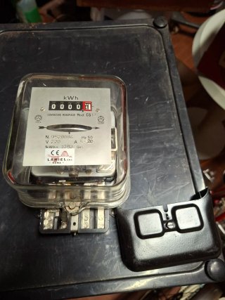 Contatore elettrico Lamiel vintage